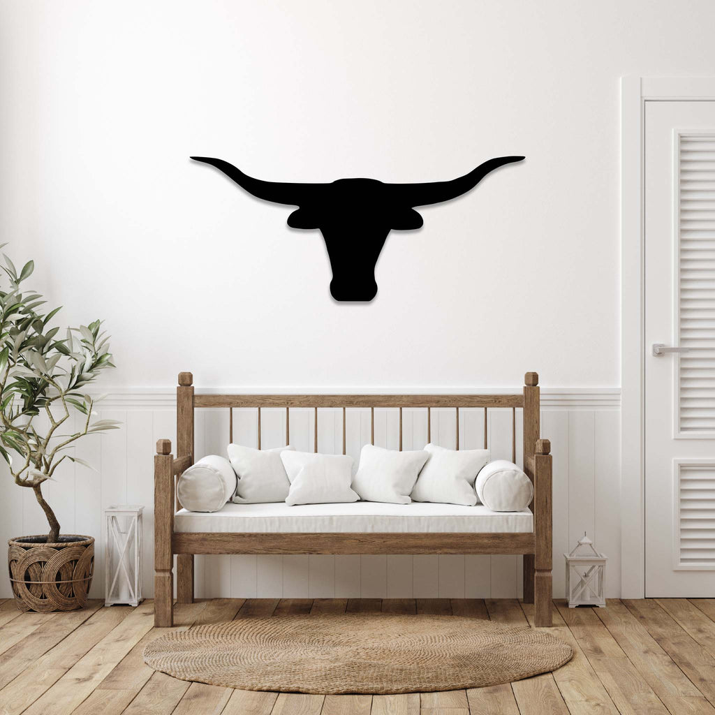 Texas Longhorn - Metal Wall Art - MetalPlex