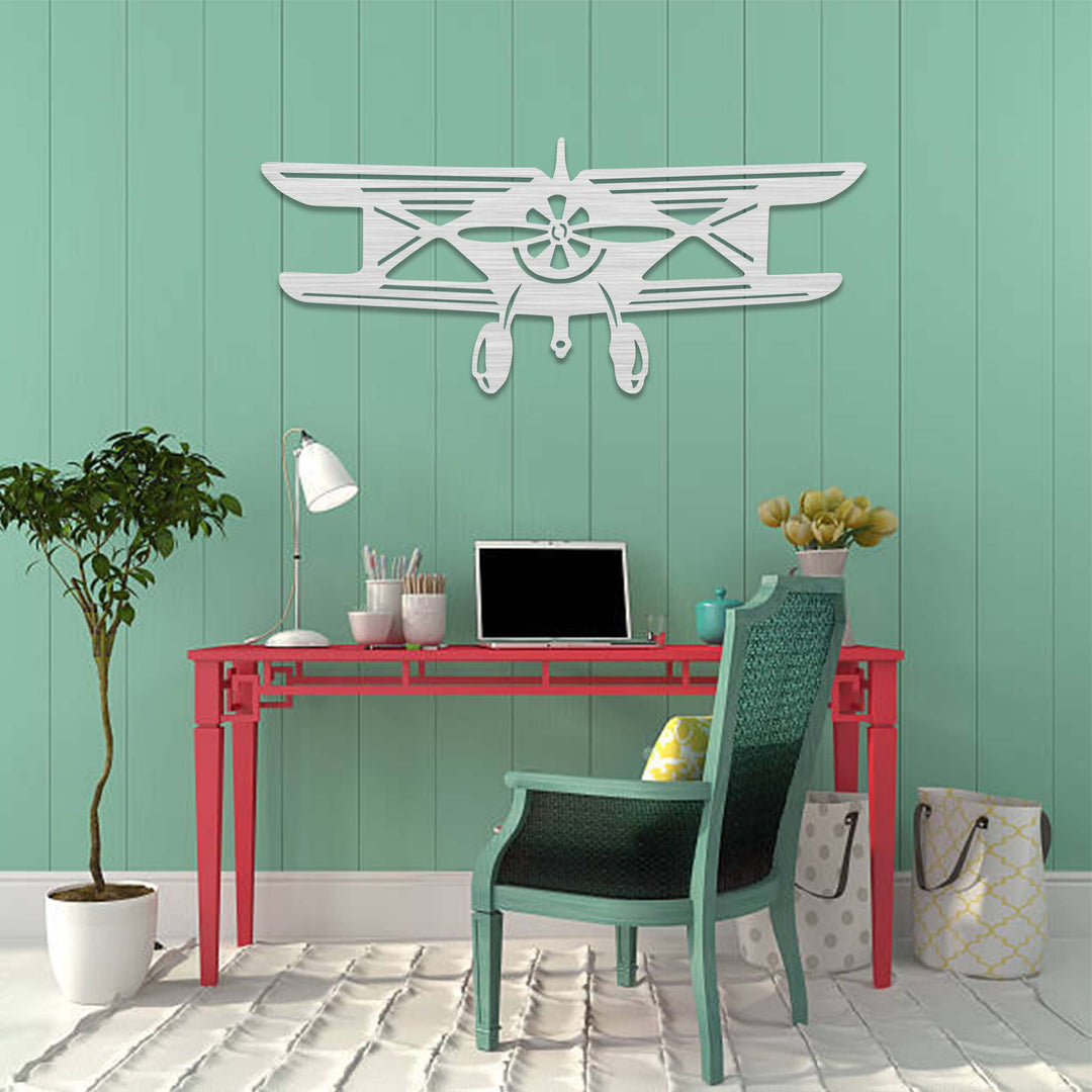 Vintage Airplane - Metal Wall Art - MetalPlex
