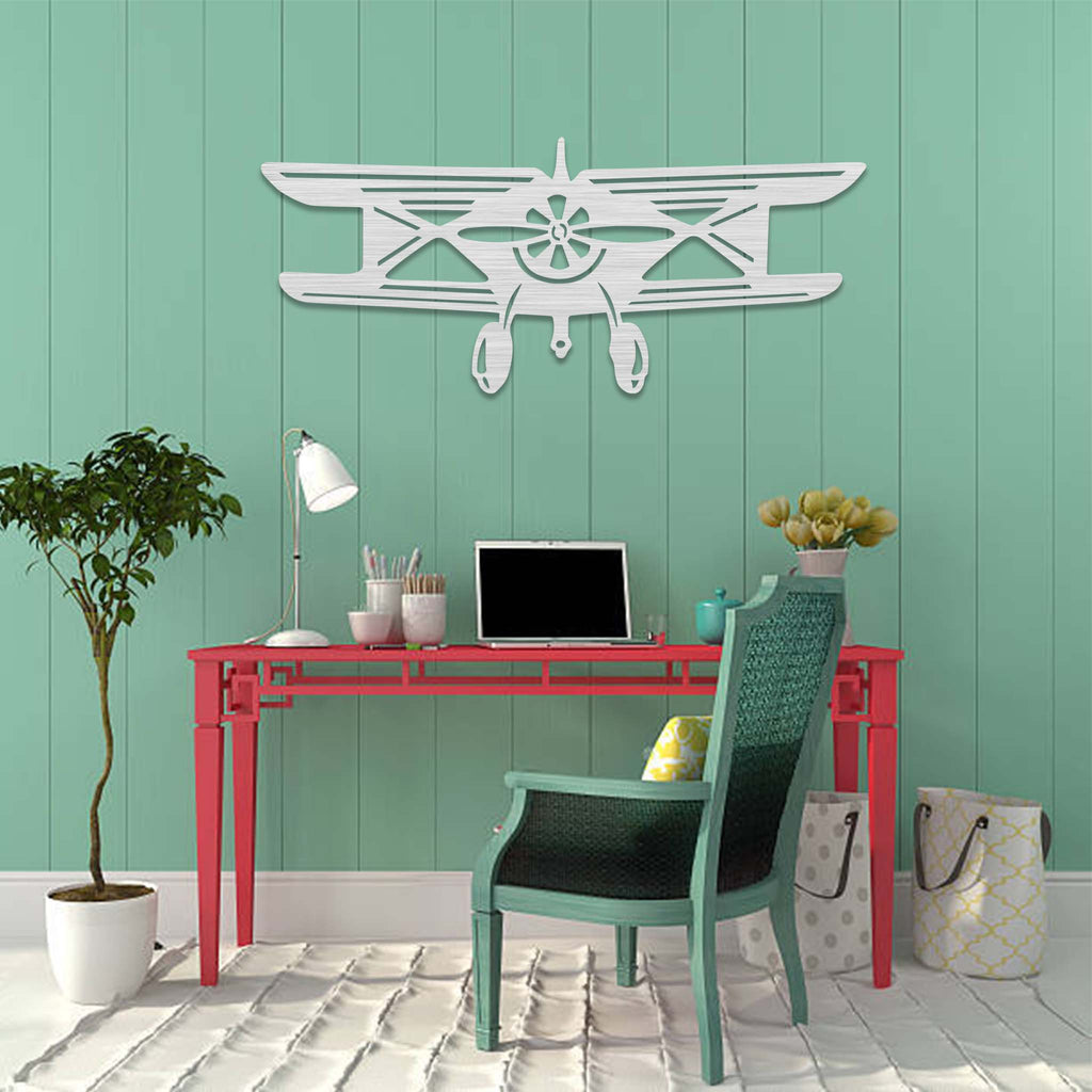 Vintage Airplane - Metal Wall Art - MetalPlex