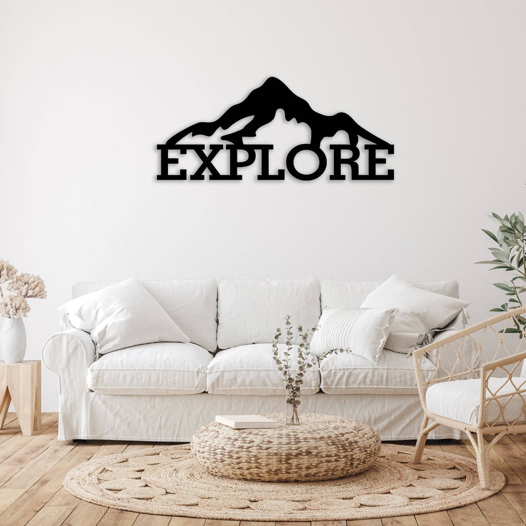 Explore Mountains - Metal Wall Art - MetalPlex
