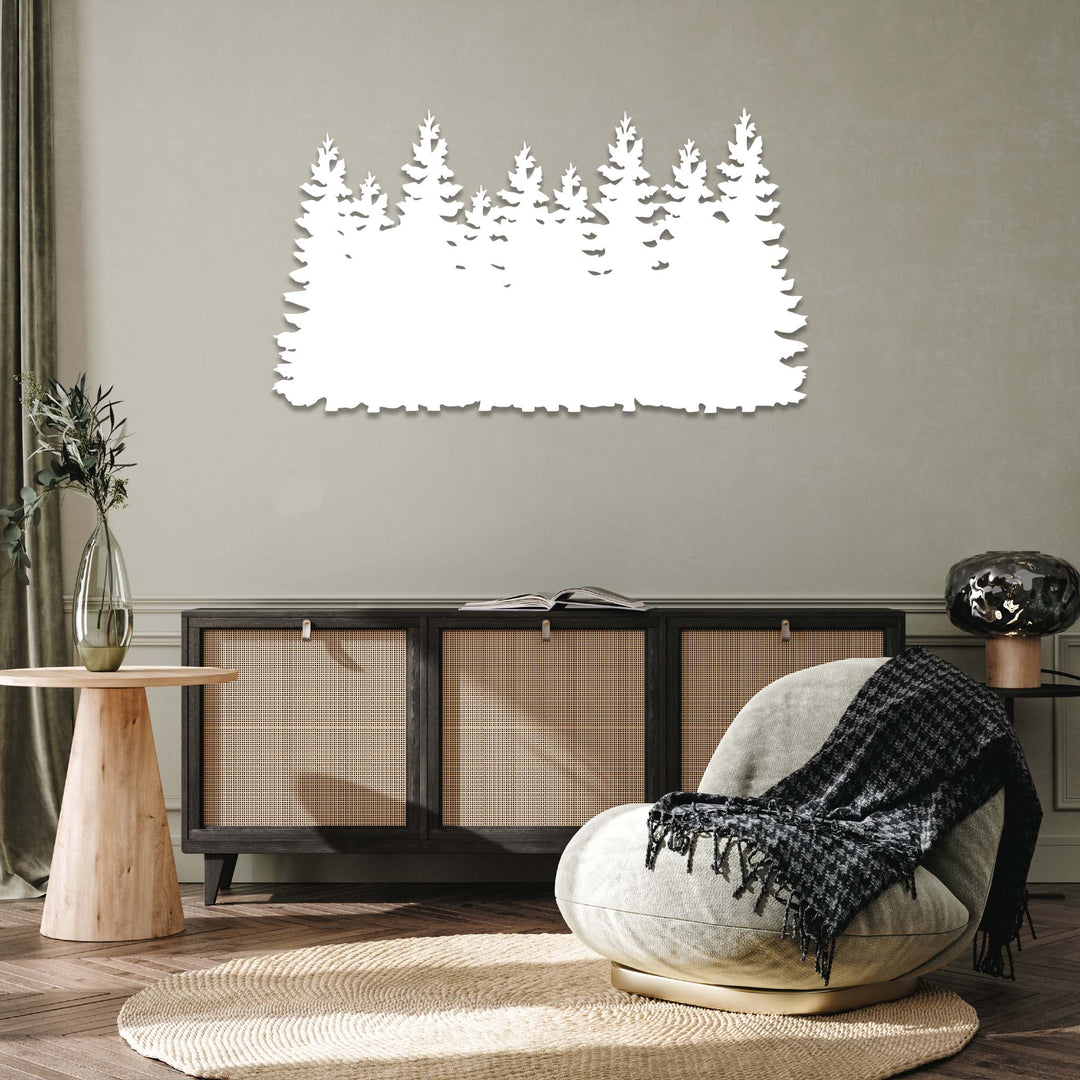 Pine Trees - Metal Wall Art - MetalPlex