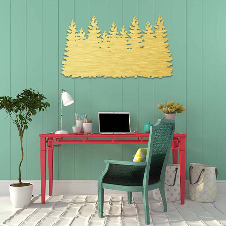 Pine Trees - Metal Wall Art - MetalPlex