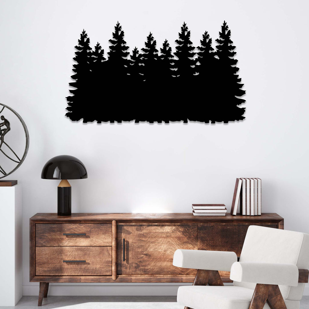 Pine Trees - Metal Wall Art - MetalPlex