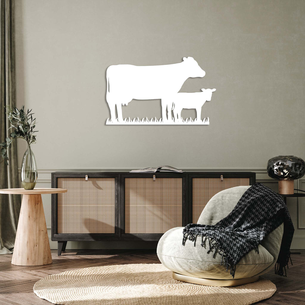 Cow Family - Metal Wall Art - MetalPlex