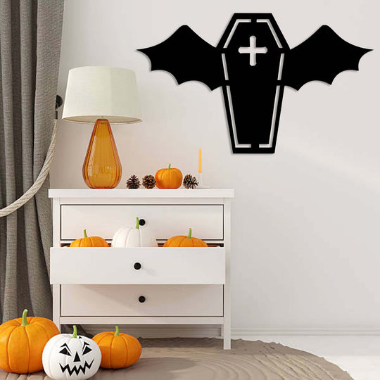 Vampire Coffin - Metal Wall Art