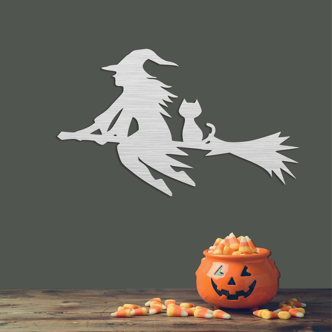 Flying Witch - Metal Wall Art - MetalPlex