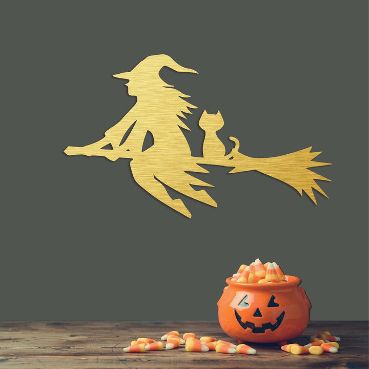 Flying Witch - Metal Wall Art - MetalPlex
