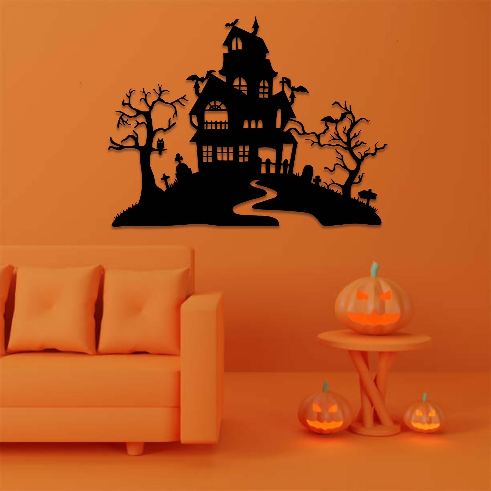 Haunted House Metal Wall Art MetalPlex haunted-house-metal-wall-art-metalplex