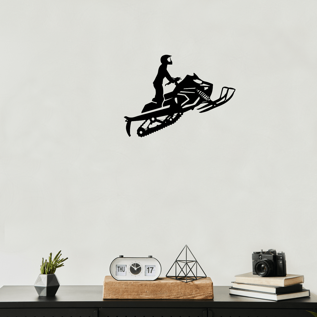 Snowmobiler - Metal Wall Art - MetalPlex