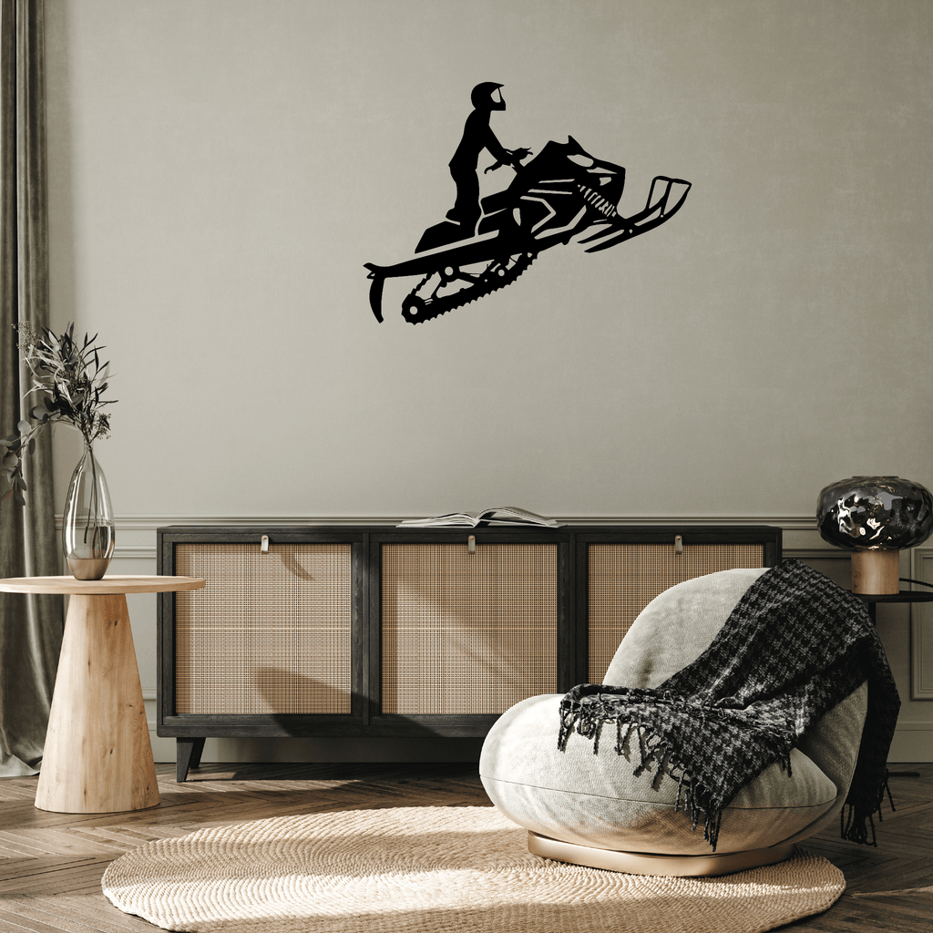 Snowmobiler - Metal Wall Art - MetalPlex