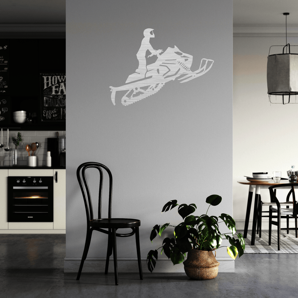 Snowmobiler - Metal Wall Art - MetalPlex