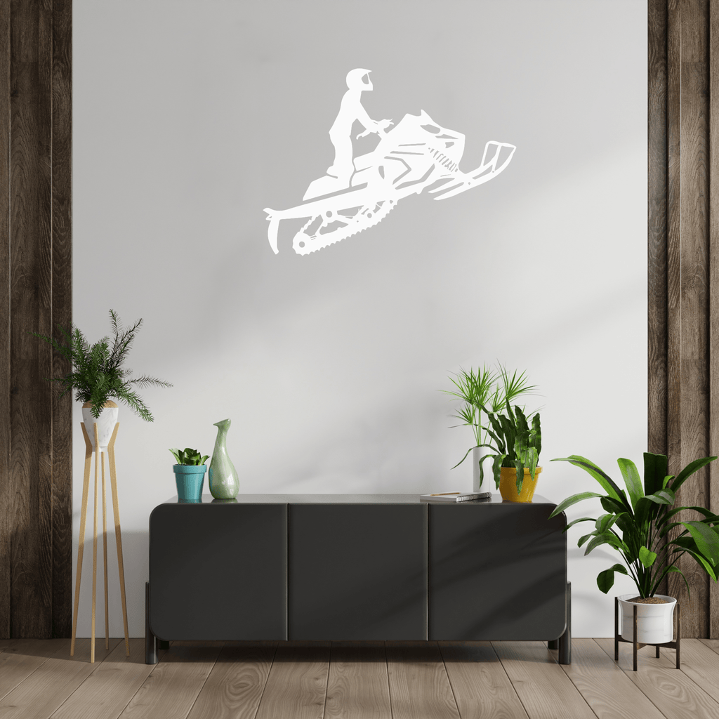 Snowmobiler - Metal Wall Art - MetalPlex