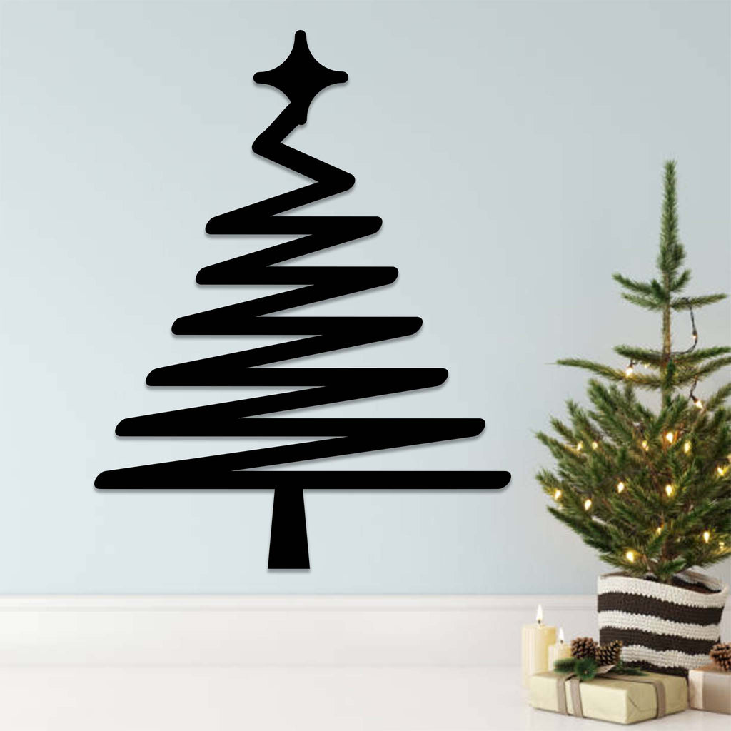 Abstract Christmas Tree - Metal Wall Art - MetalPlex