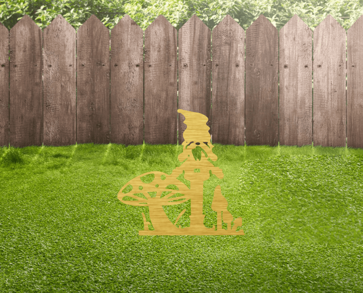 Gnome Garden Stakes - Metal Art - MetalPlex