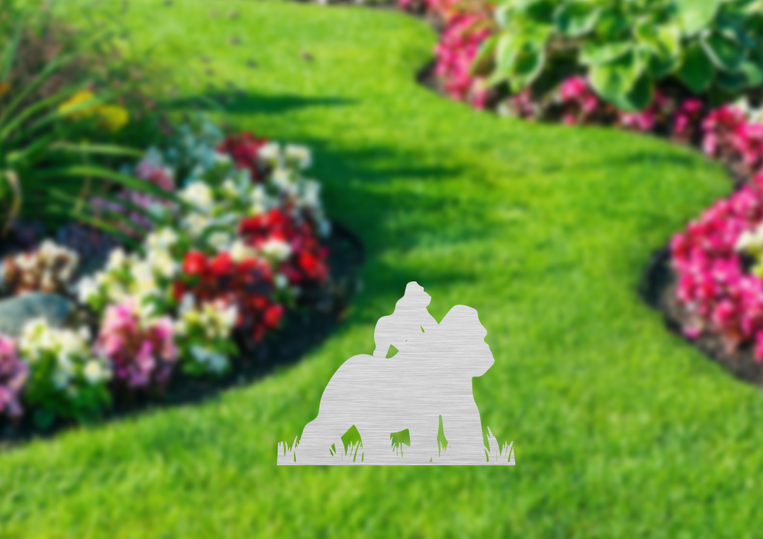 Gorillas Garden Stakes - Metal Art - MetalPlex