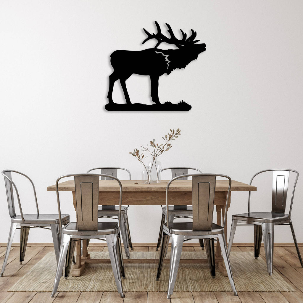 Howling Elk - Metal Wall Art - MetalPlex