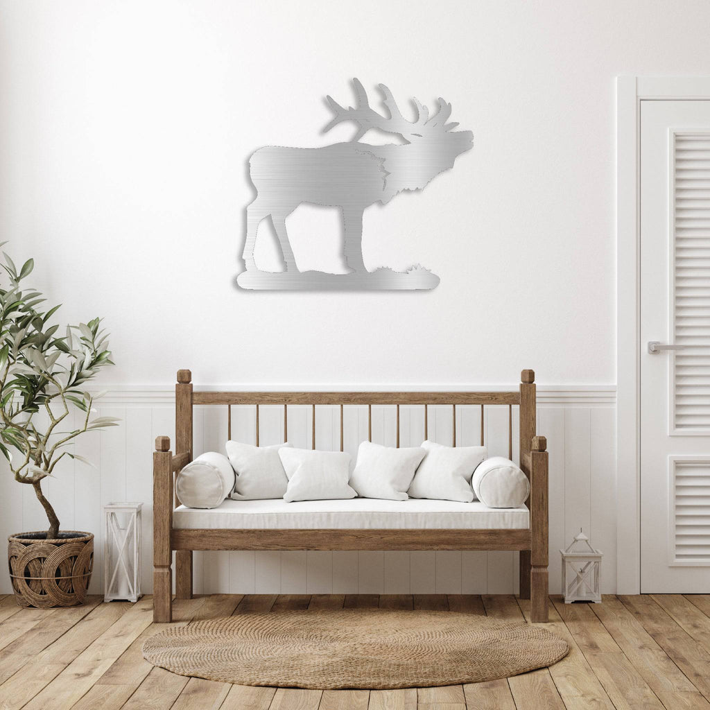 Howling Elk - Metal Wall Art - MetalPlex