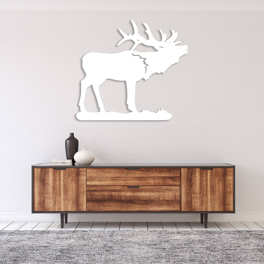 Howling Elk - Metal Wall Art - MetalPlex