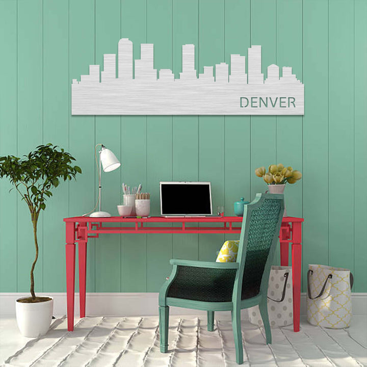 Denver Skyline - Metal Wall Art - MetalPlex