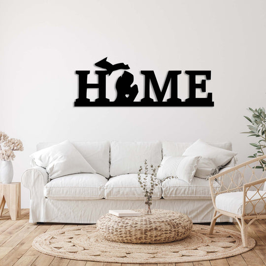 Michigan Home - Metal Wall Art