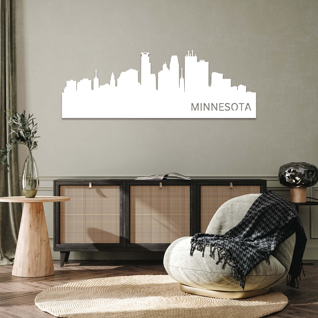 Minnesota Skyline - Metal Wall Art - MetalPlex