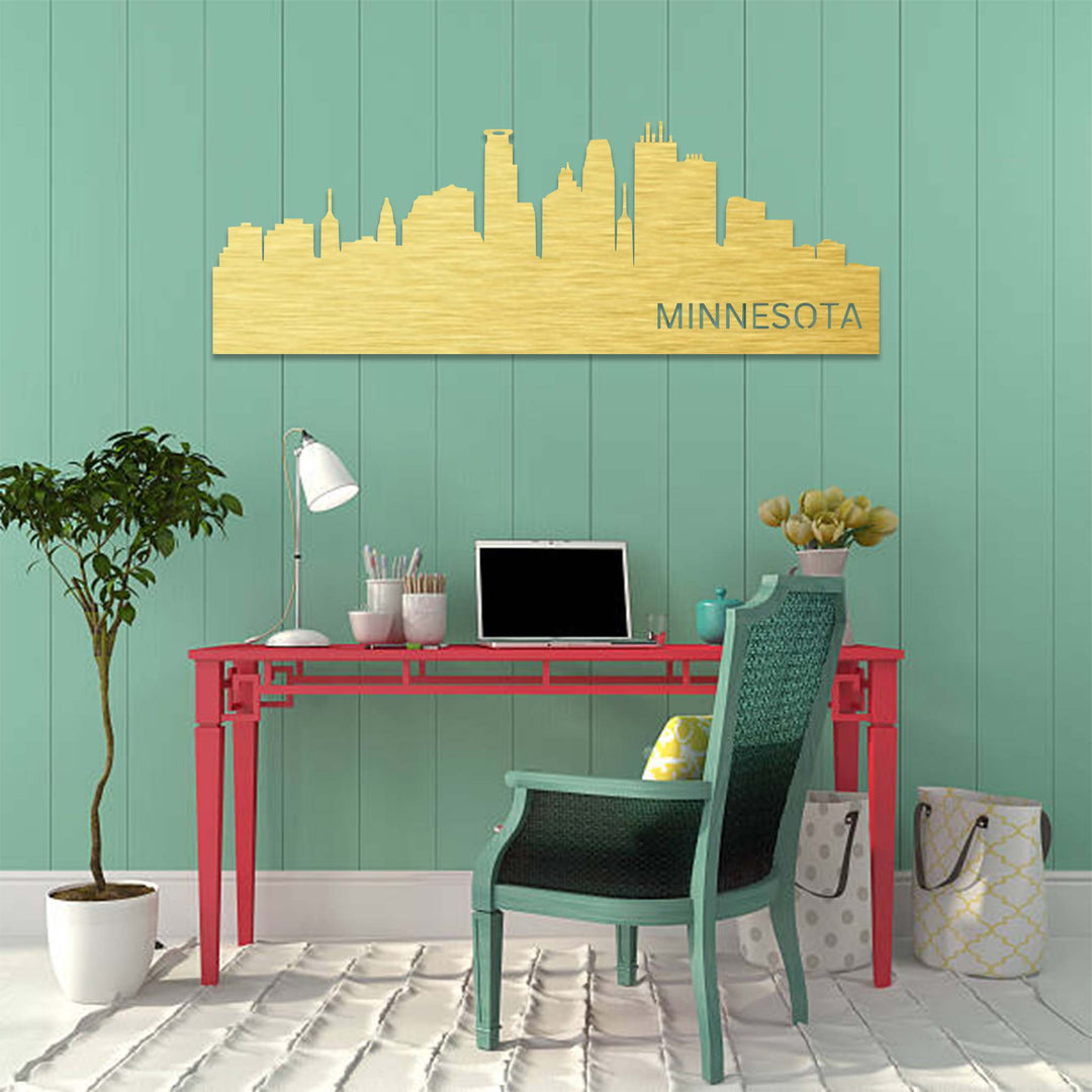 Minnesota Skyline - Metal Wall Art - MetalPlex