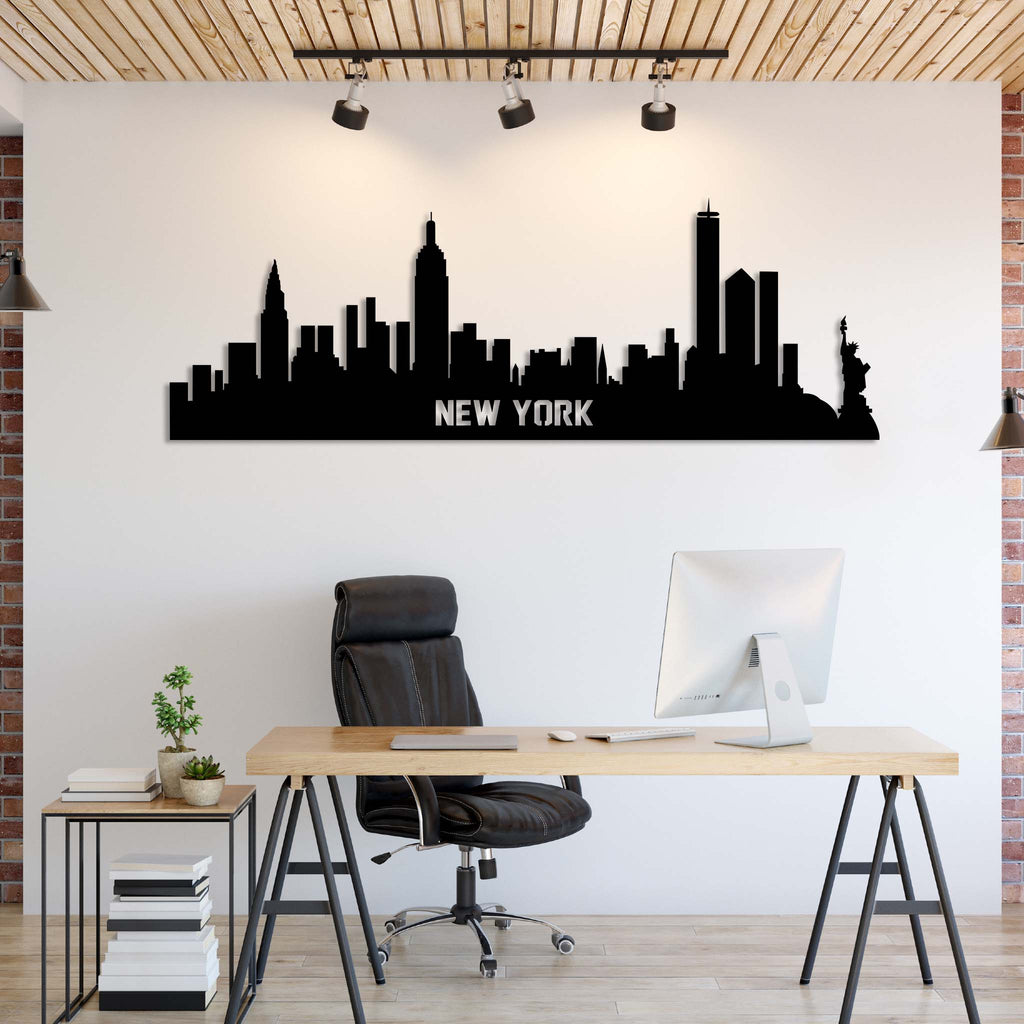 New York City Skyline - Metal Wall Art - MetalPlex