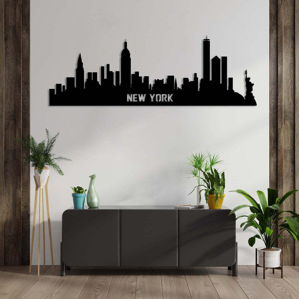 New York City Skyline - Metal Wall Art - MetalPlex