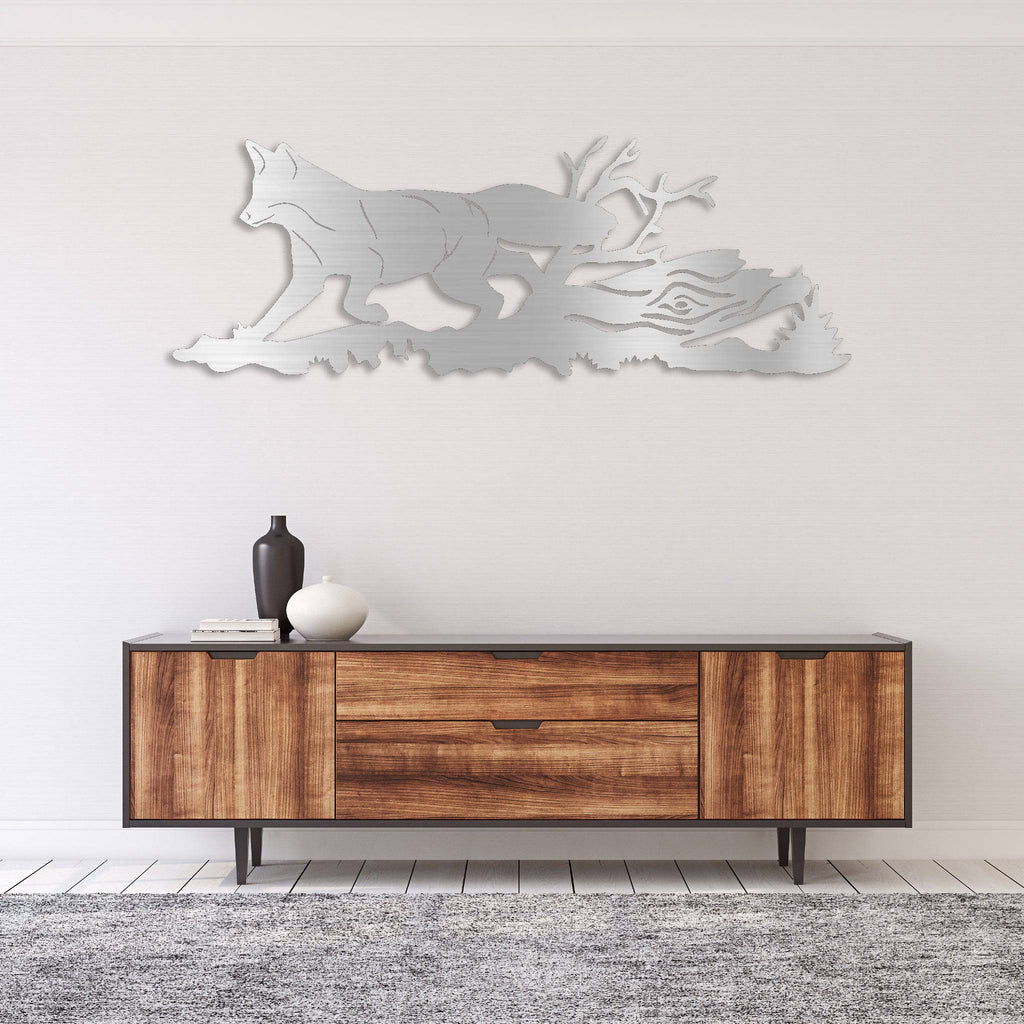 Running Fox - Metal Wall Art - MetalPlex