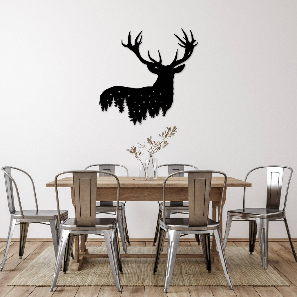 Deer Design - Metal Wall Art - MetalPlex