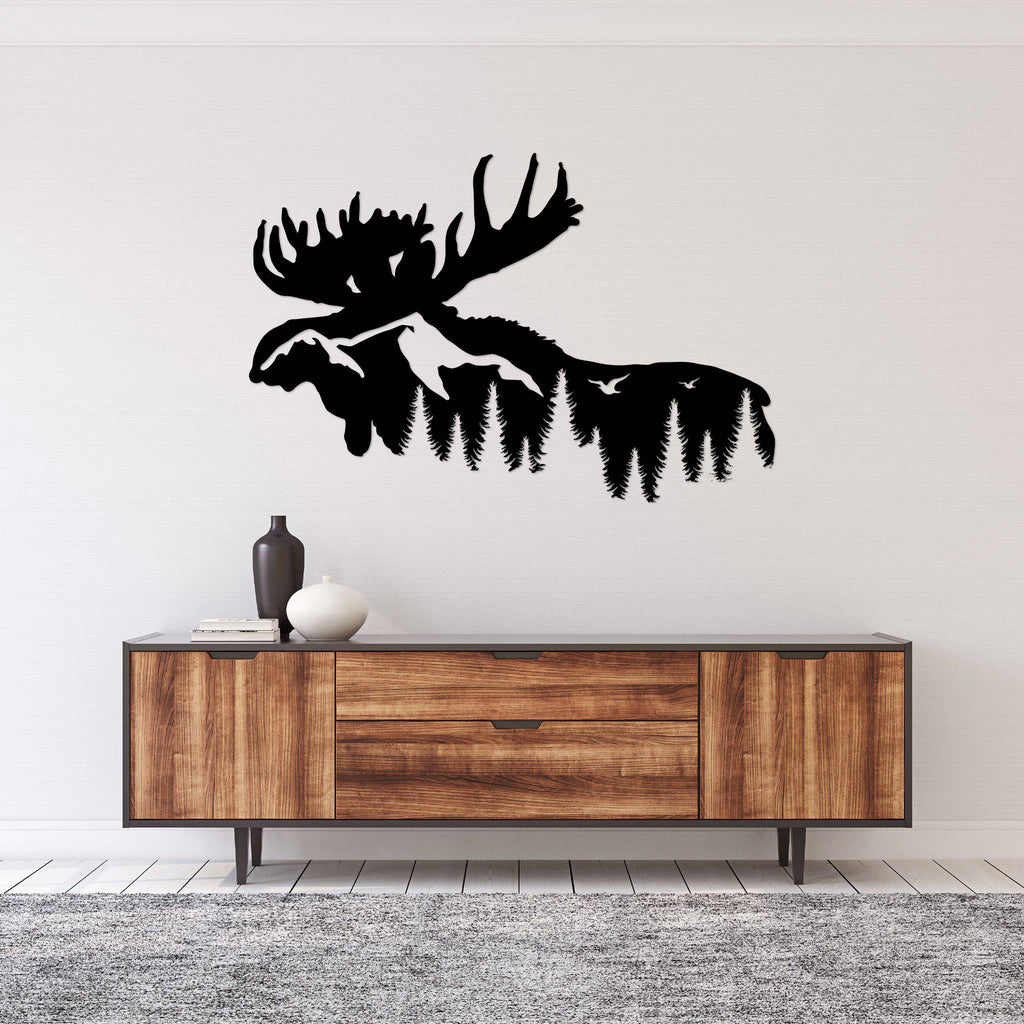 Moose Mountain - Metal Wall Art - MetalPlex