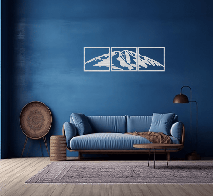 Mount Sopris (3 Piece) - Metal Wall Art - MetalPlex
