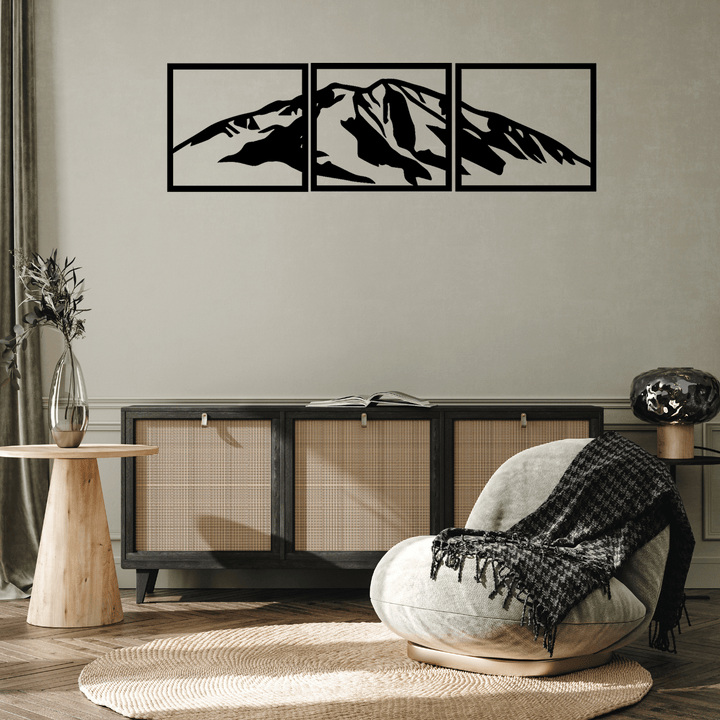 Mount Sopris (3 Piece) - Metal Wall Art - MetalPlex