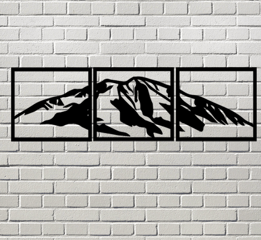 Mount Sopris (3 Piece) - Metal Wall Art - MetalPlex