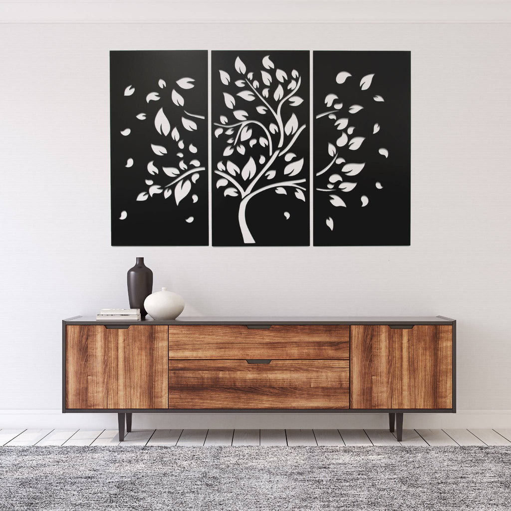 Tree (3 Piece) - Metal Wall Art - MetalPlex