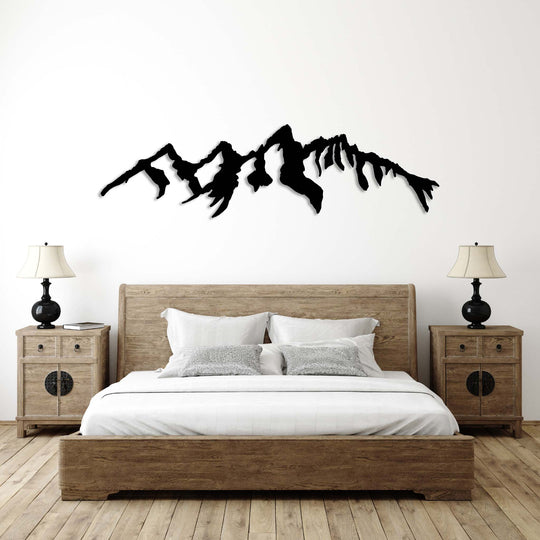 Teton Mountains Alternative - Metal Wall Art