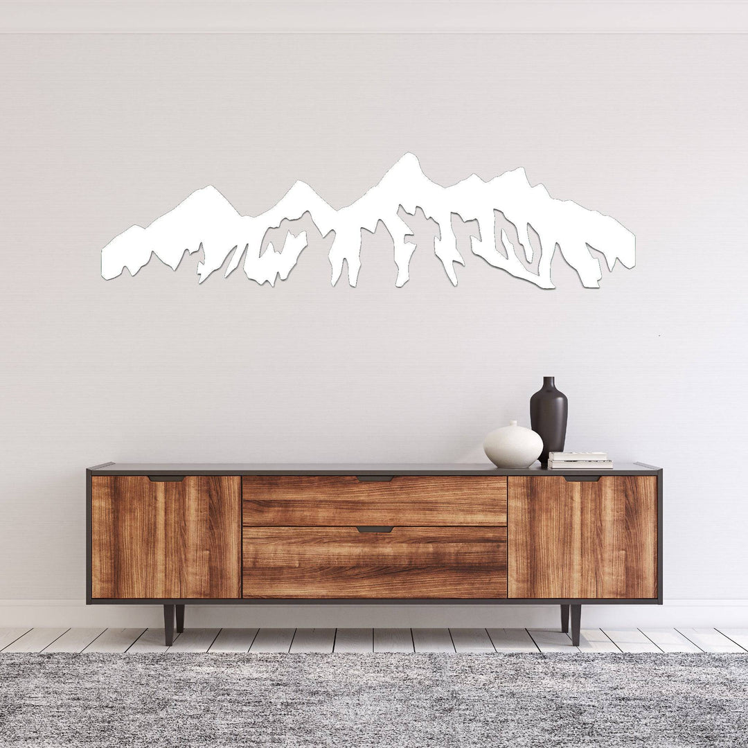 Teton Mountain Range - Metal Wall Art - MetalPlex