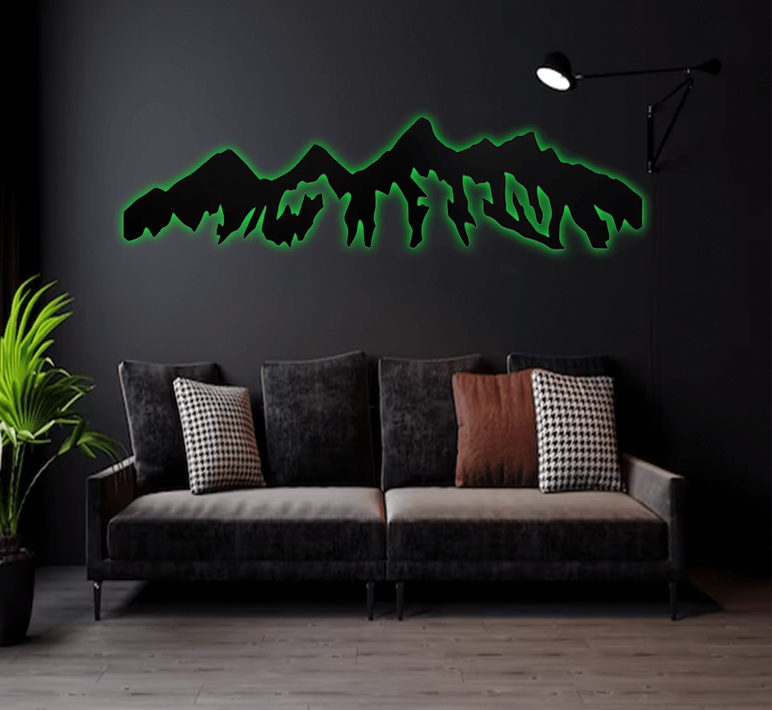 Teton Mountain Range - Metal Wall Art - MetalPlex