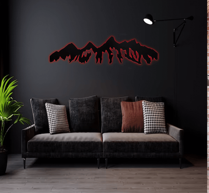 Teton Mountain Range - Metal Wall Art - MetalPlex