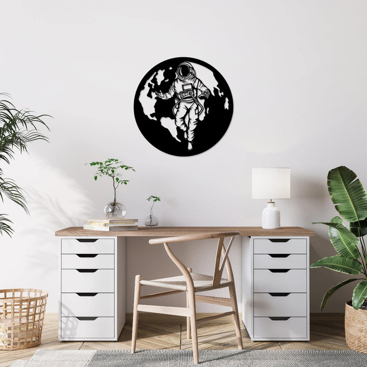 Astronaut in Space - Metal Wall Art - MetalPlex