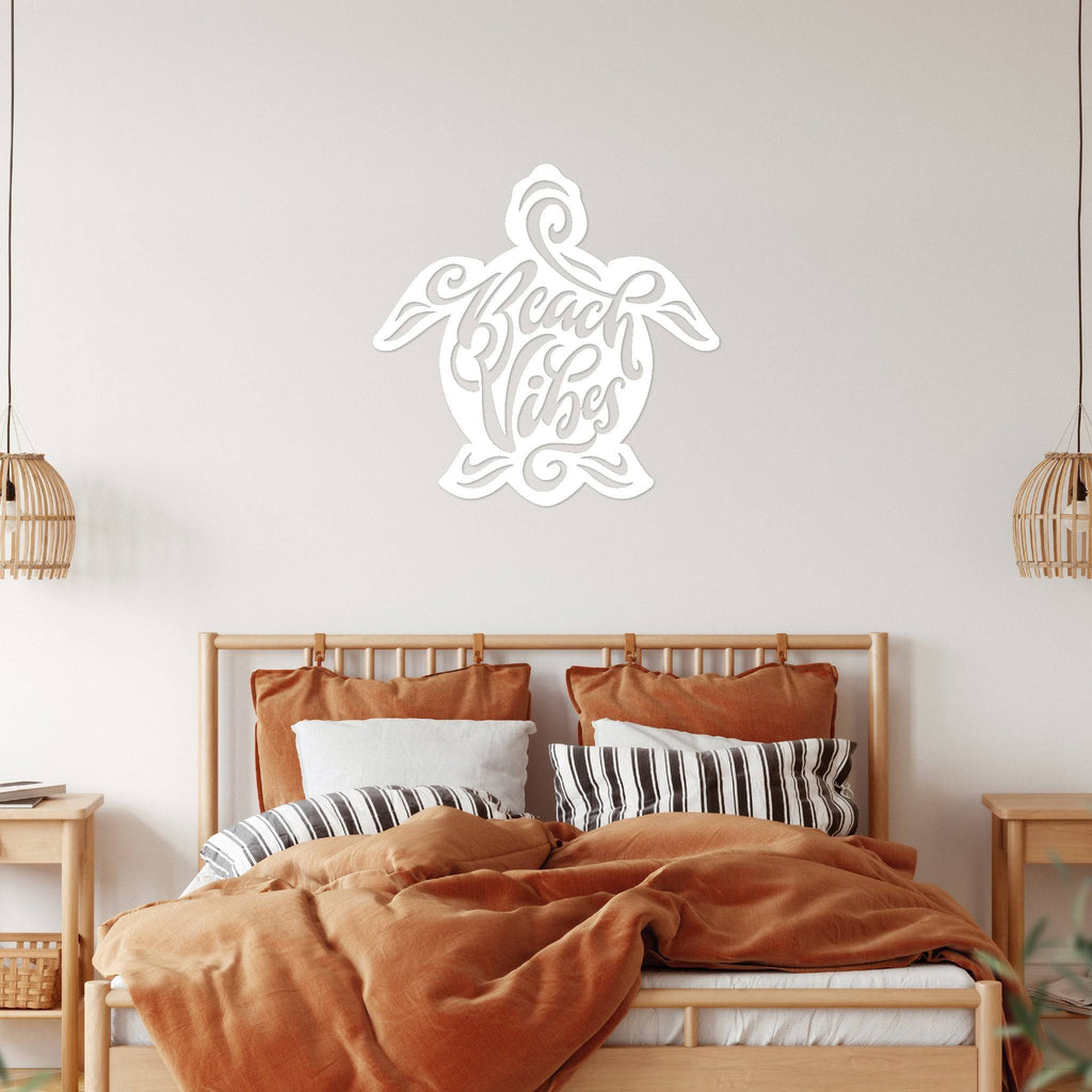 Beach Vibes Turtle - Metal Wall Art - MetalPlex