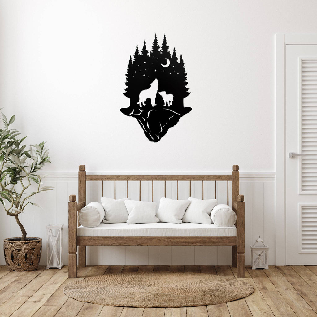 Forest Wolf - Metal Wall Art - MetalPlex