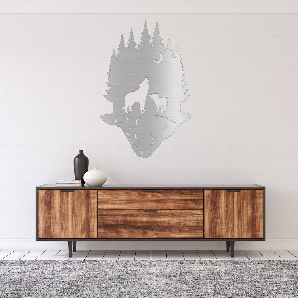 Forest Wolf - Metal Wall Art - MetalPlex