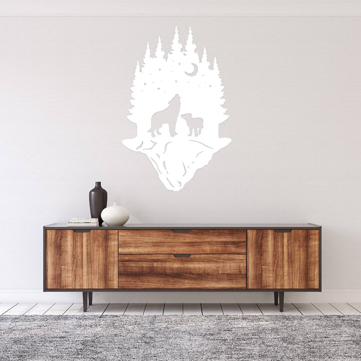 Forest Wolf - Metal Wall Art - MetalPlex