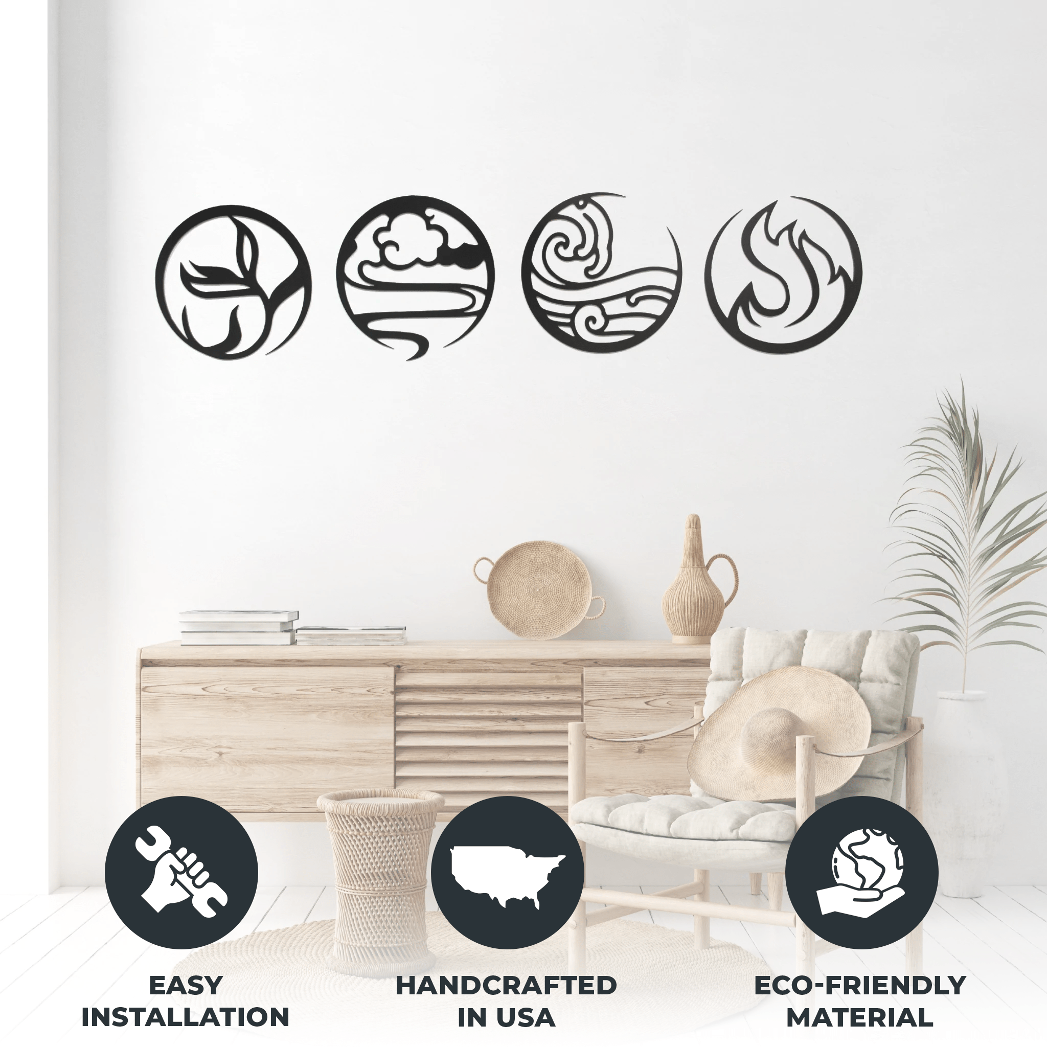 Four Elements Alternative - Metal Wall Art Four Elements Alternative - Metal Wall Art
