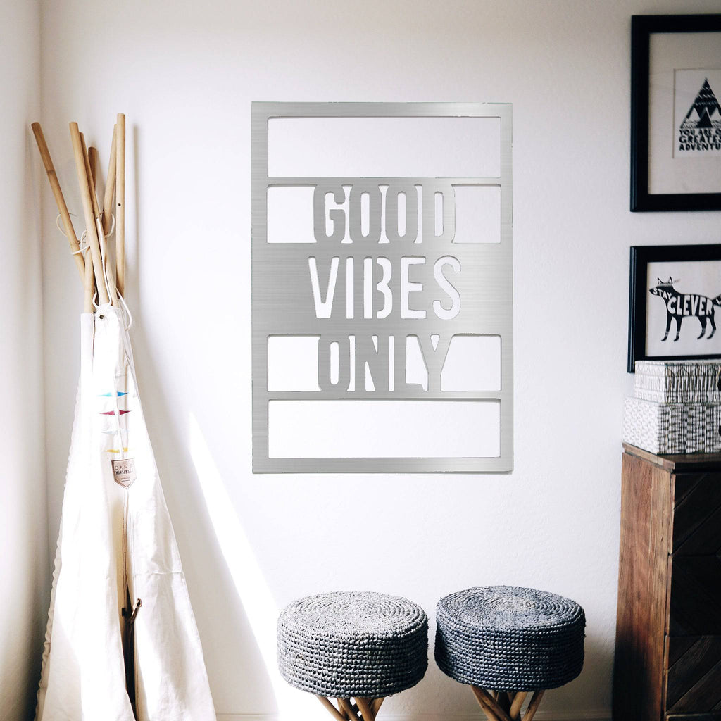 Good Vibes Only - Metal Wall Art - MetalPlex