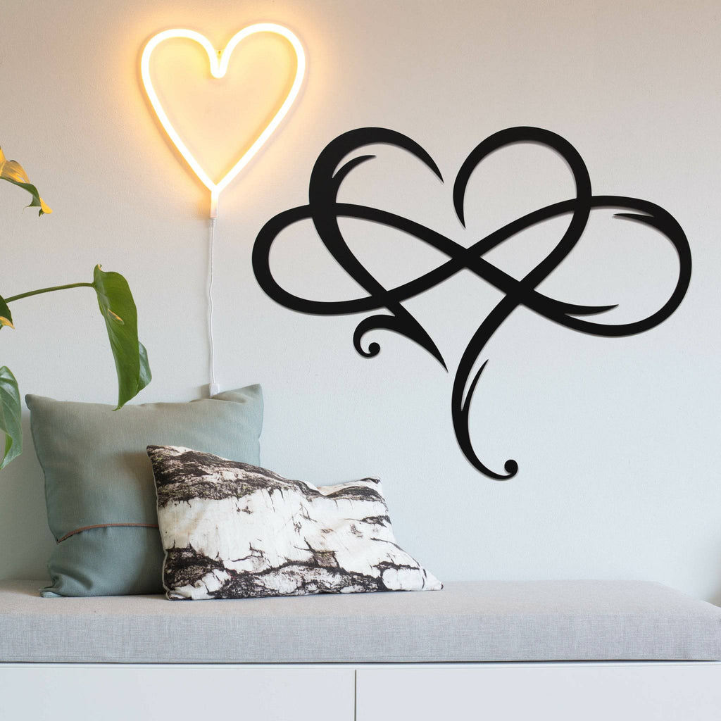 Infinity Heart - Metal Wall Art - MetalPlex