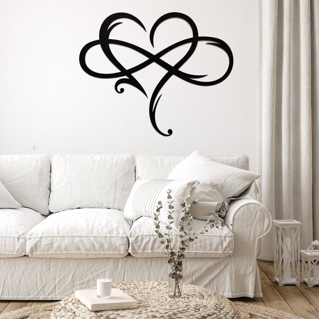 Infinity Heart - Metal Wall Art - MetalPlex