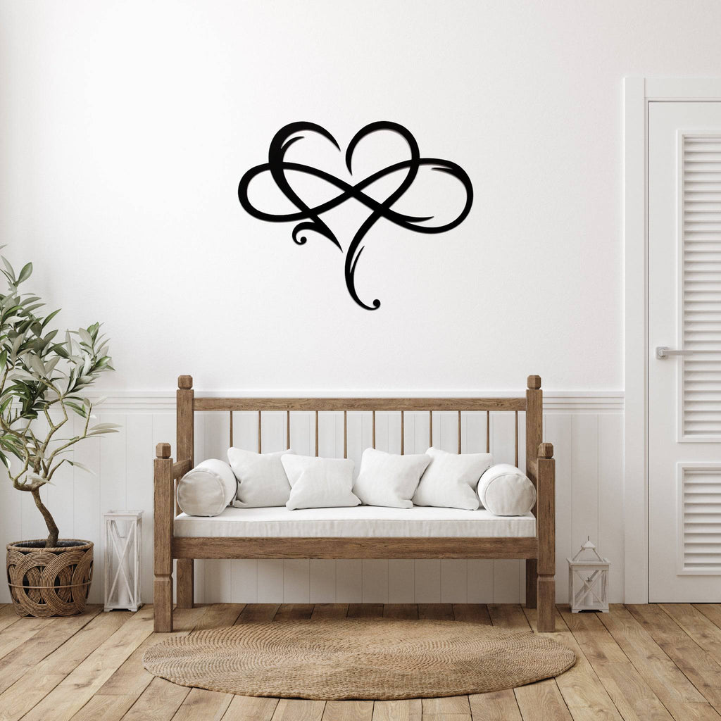 Infinity Heart - Metal Wall Art - MetalPlex