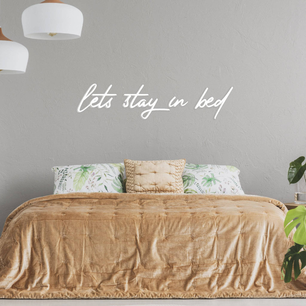 Let's Stay In Bed - Metal Wall Art - MetalPlex